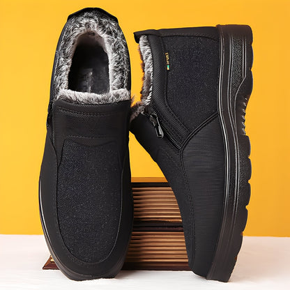 Konnor - Stylové, s fleecem vyplněné zimní boty pro muže