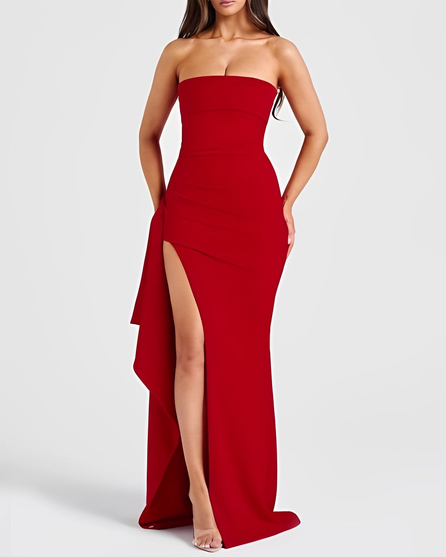 Aubree - Elegantní šaty s rozparkem pro ženy