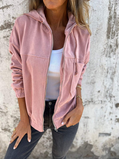 Ariellee – Bunda Casual s Kapucí a Zipem