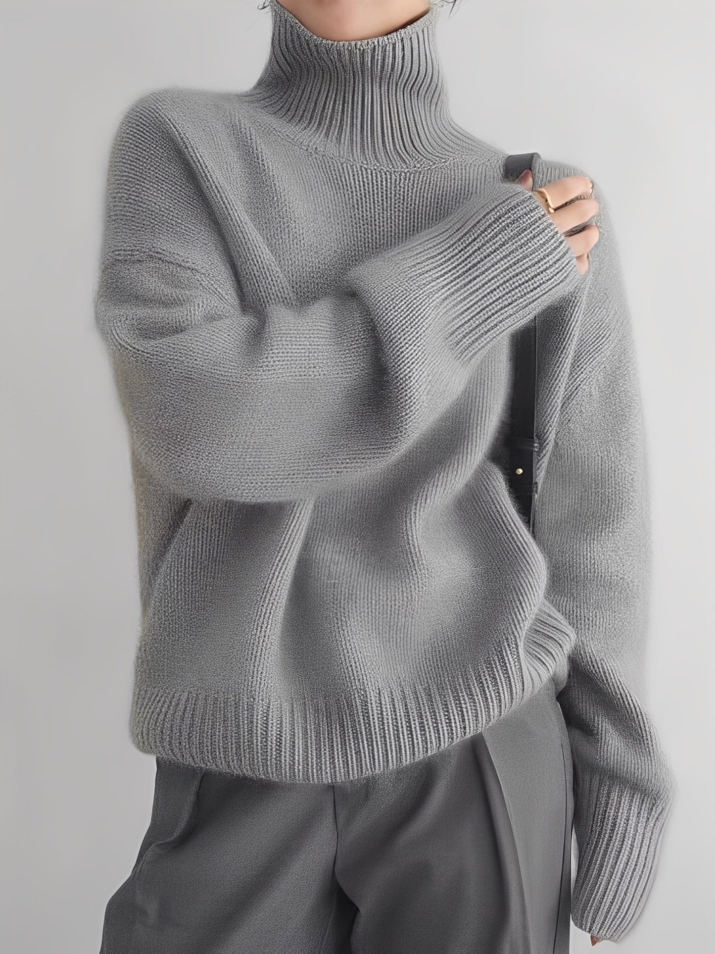 Adrienne - Stylový, volně sedící kašmírový rolák