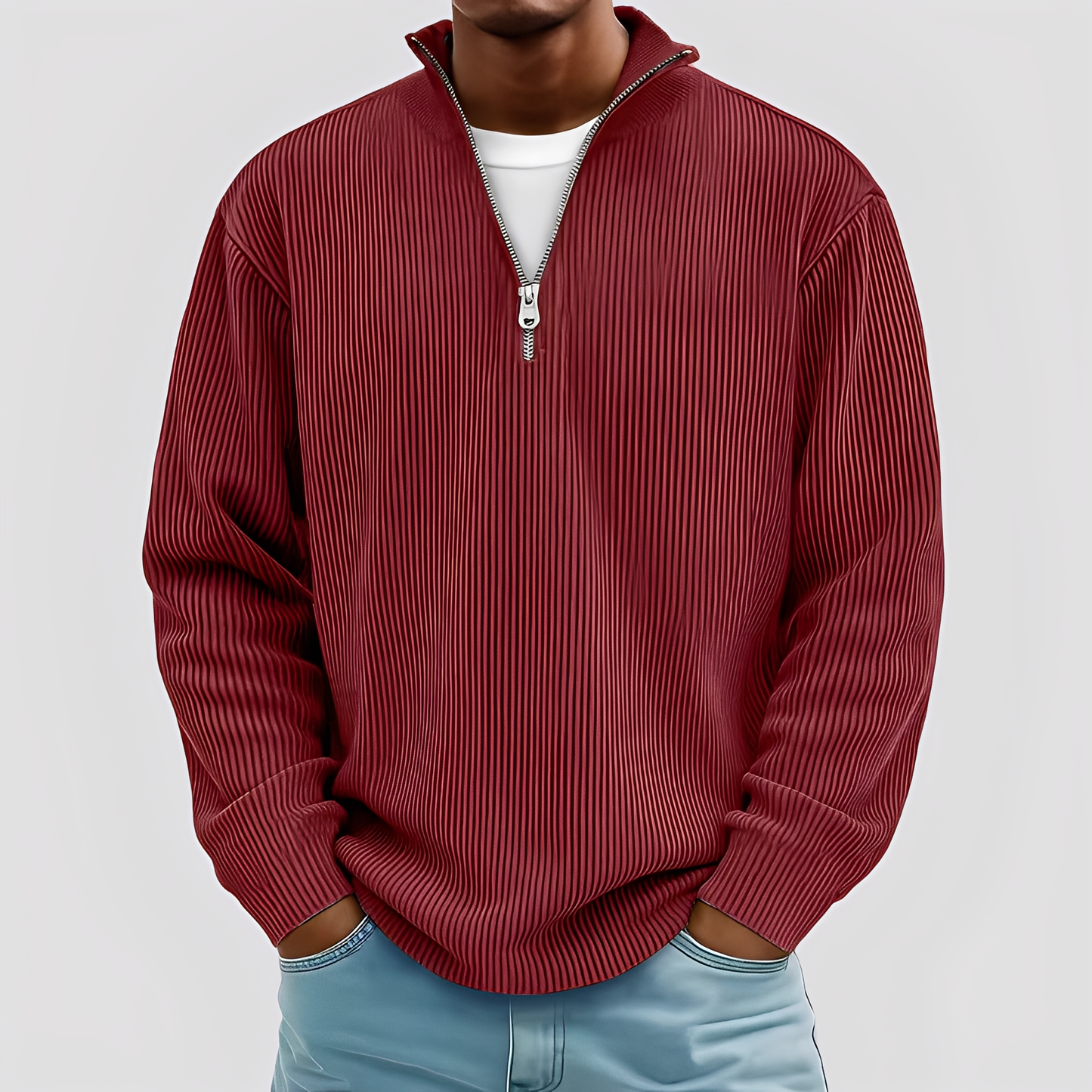 Henry - Moderní, volný, teplý svetr pro muže