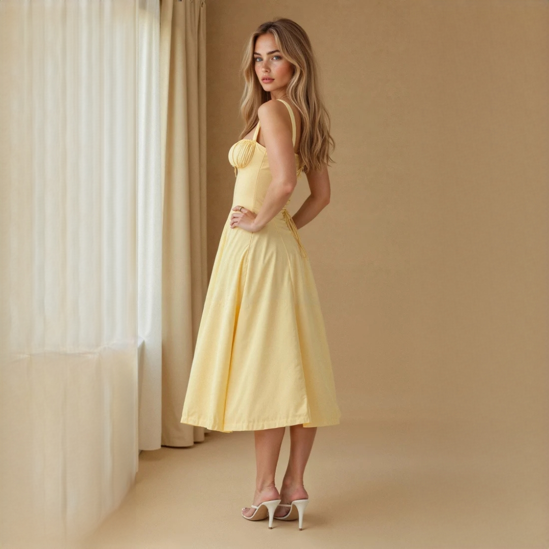 Liana - Elegantní midi šaty