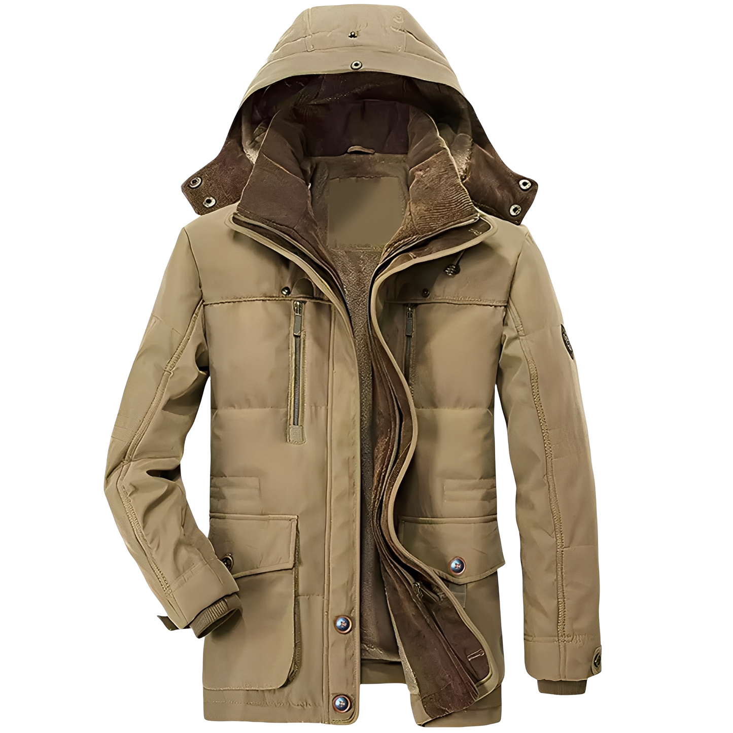 Bruce - Stylová kapucnovka s teplým podšívkou pro muže