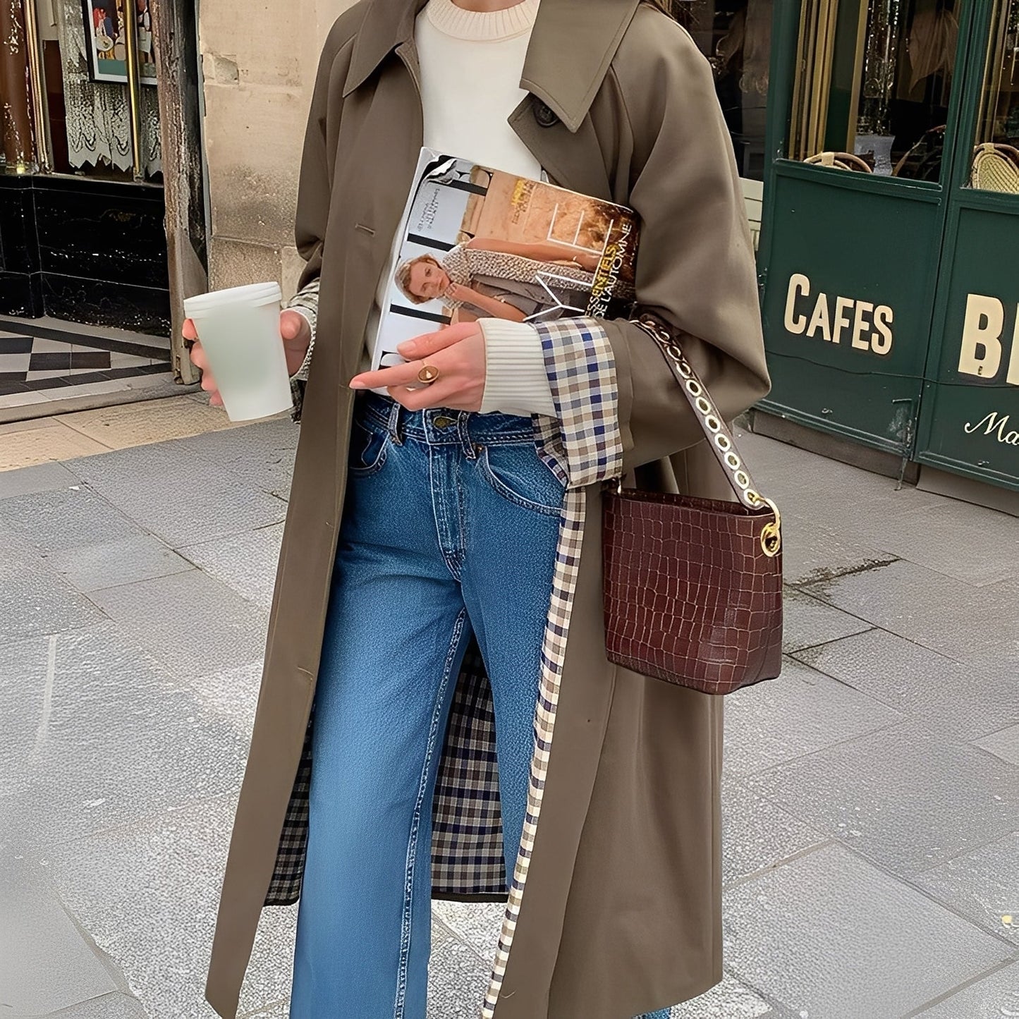 Connie - Moderní dlouhý trenčkot pro dámy