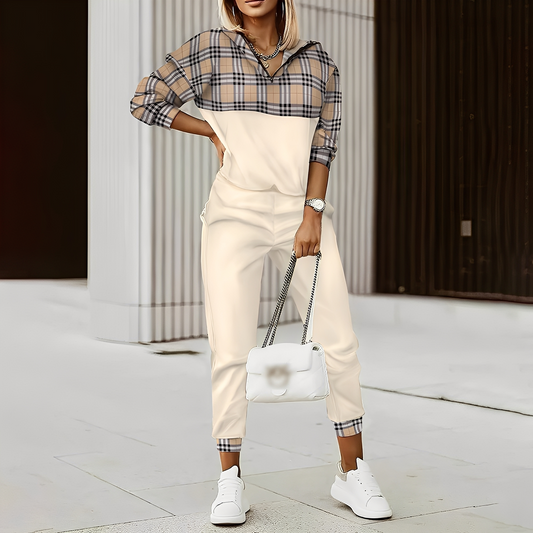 Hollie - Stylový teplákový souprava s zipem pro ženy