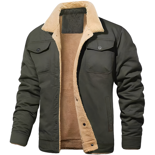 Dillon - Lehka Bunda z Fleece-Twill pro Muže