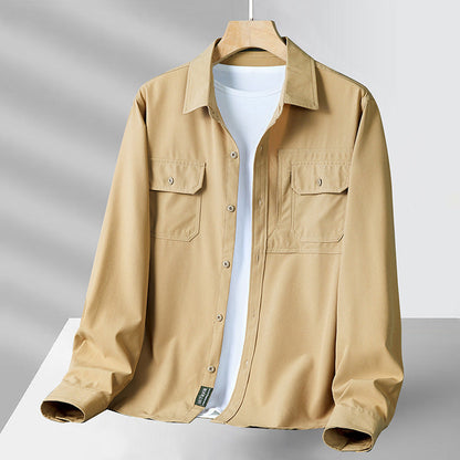 Philip - Neformální košile s dlouhým rukávem s kapsami pro muže