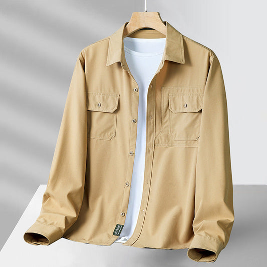 Philip - Neformální košile s dlouhým rukávem s kapsami pro muže
