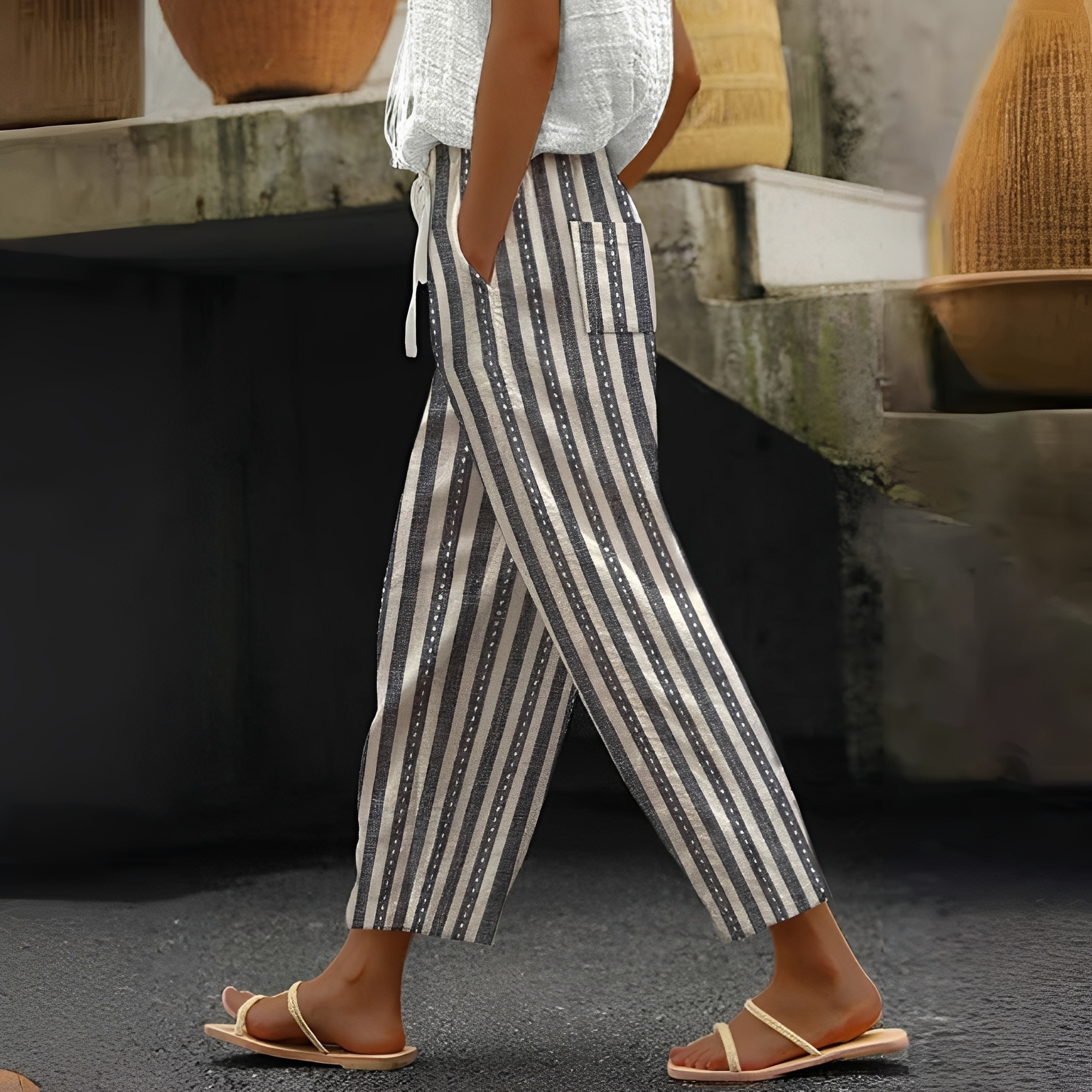 Betty - Stylové kalhoty s kapsami pro dámy