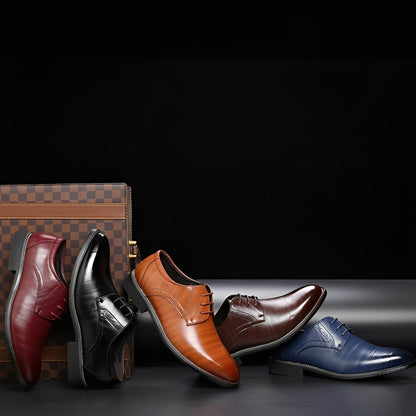 Desmond - Formální kožené boty s brogue detaily pro muže