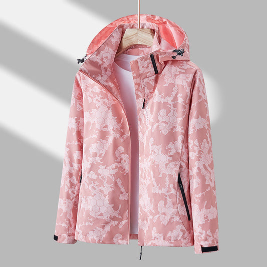 Palmer - Tiskaná unisex větrovka s kapucí