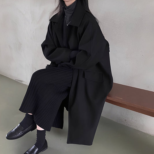 Estelle - Klasický jednoradový vlněný kabát pro dámy