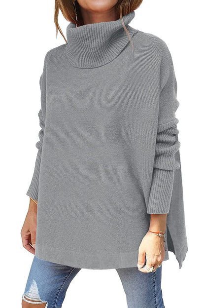 Macey - Lässiger Rollkragenpullover aus Wolle für Damen