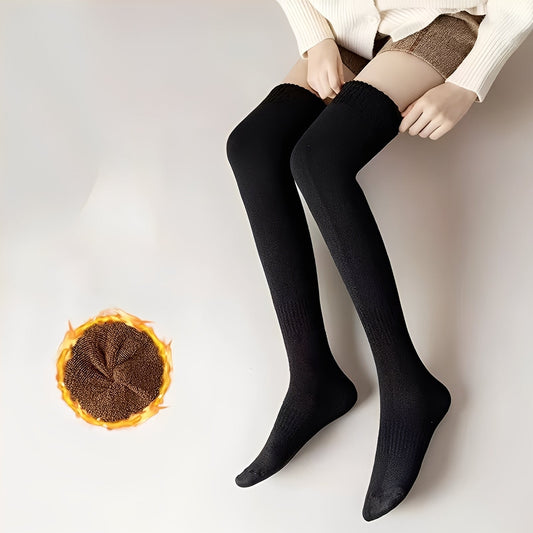 Shirlee - Stylové, teplé, silné overknee ponožky