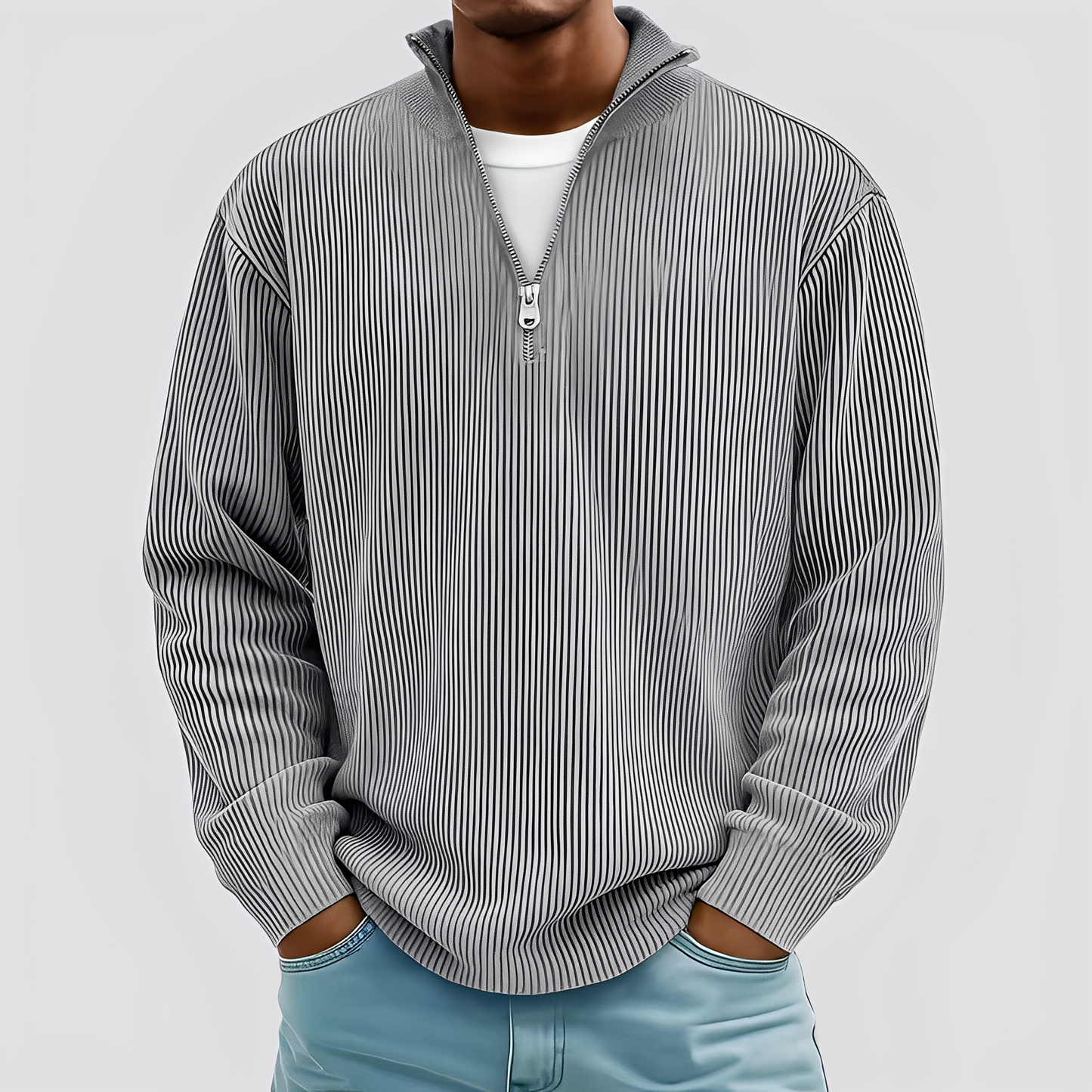 Henry - Moderní, volný, teplý svetr pro muže