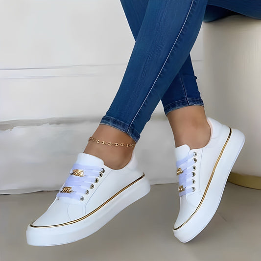 Deziree - Stylové platformové boty s řetězy pro dámy
