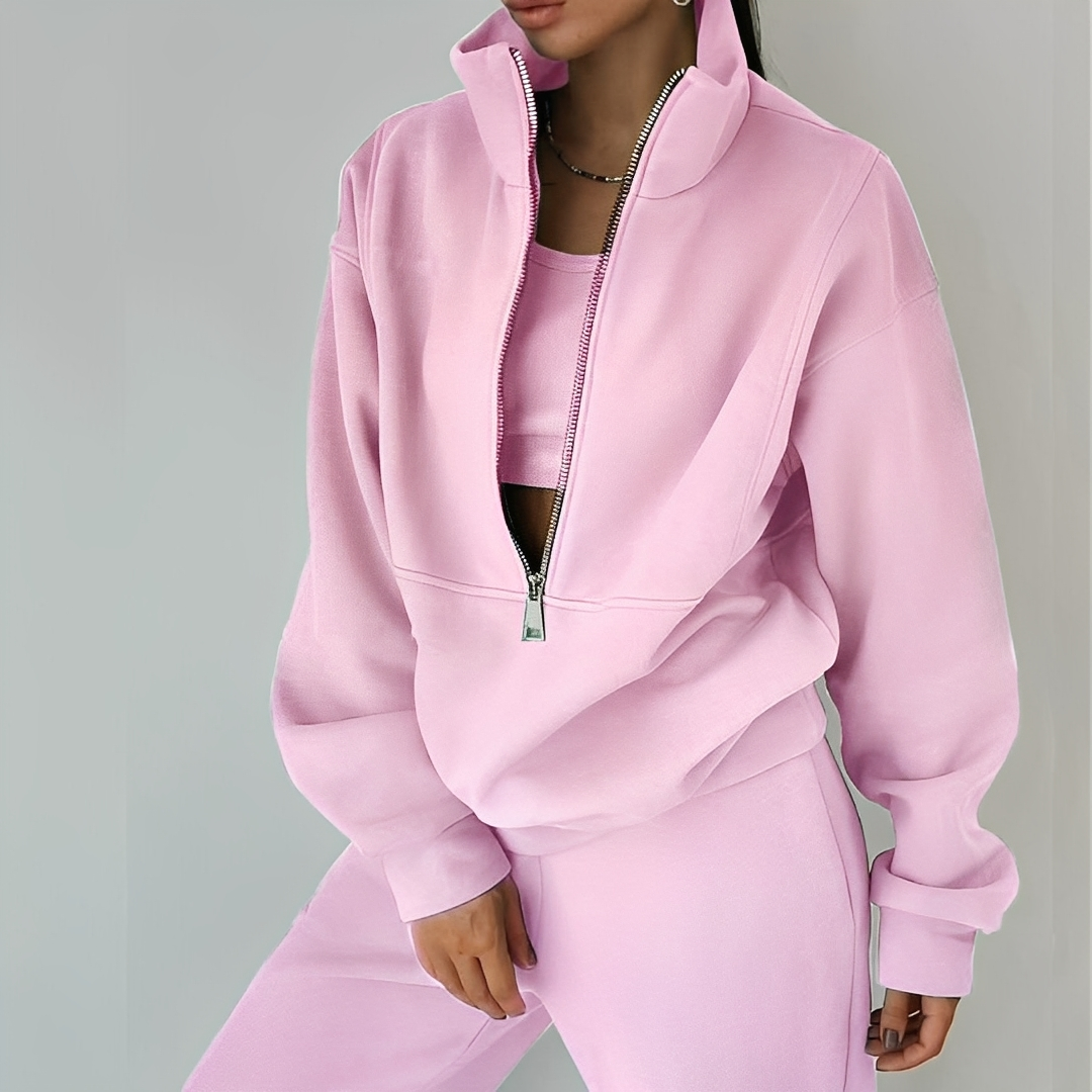 Mélissa - Dvoudílná oversize sada z pohodlné teplákoviny