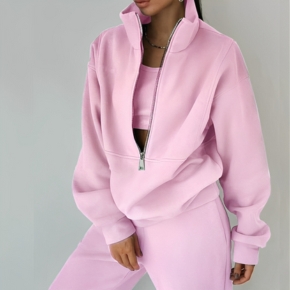 Mélissa - Dvoudílná oversize sada z pohodlné teplákoviny