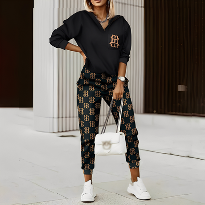 Hollie - Stylový teplákový souprava s zipem pro ženy