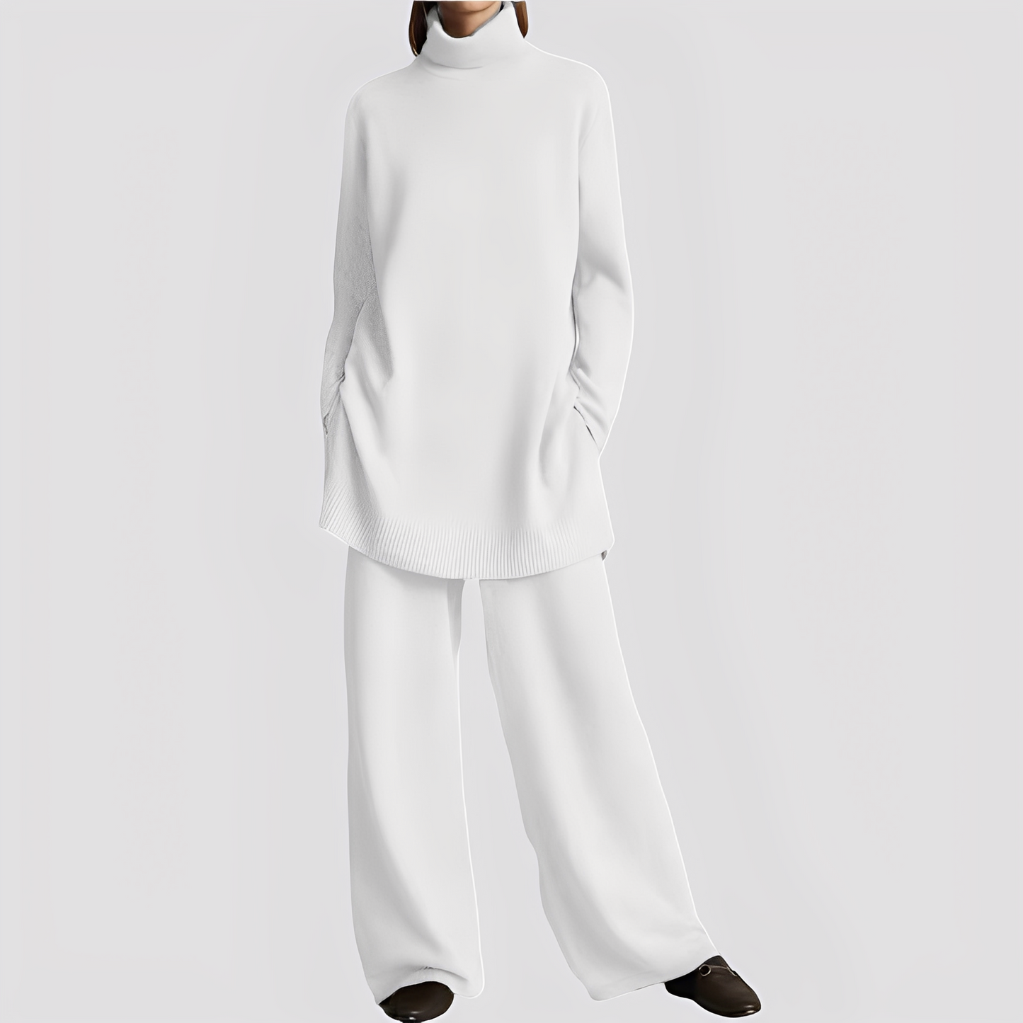 Jessica - Stylová lounge souprava s vysokým límcem pro dámy