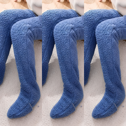 Camellia - Teplé, nadkolenní zimní ponožky pro dámy