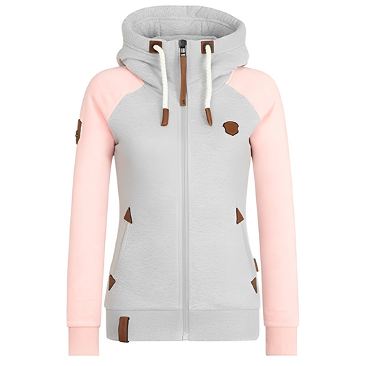 Elinor - Pohodlná mikina s kapucí na zip pro dámy