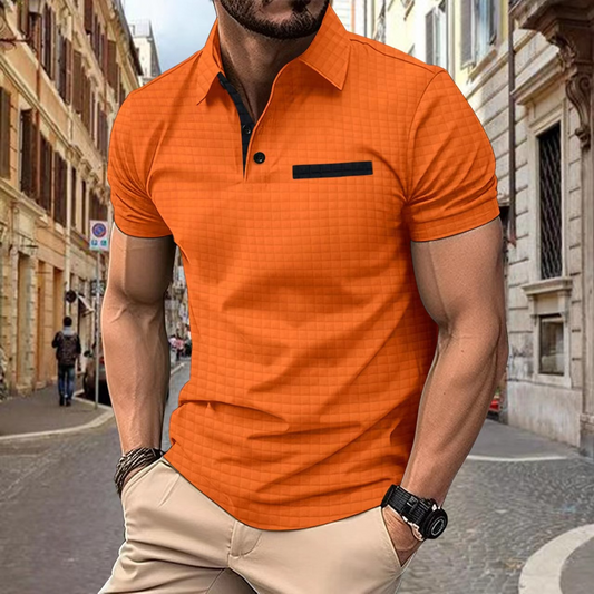 Jamison - Slim-Fit-Polo tričko s kostkovaným vzorem pro muže