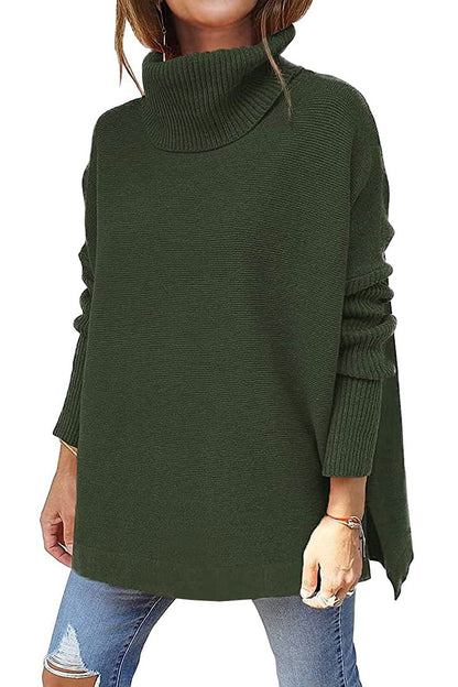 Macey - Lässiger Rollkragenpullover aus Wolle für Damen