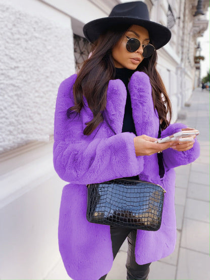 Jessamyn - Stylová, teplá umělá kožešinová bunda pro ženy