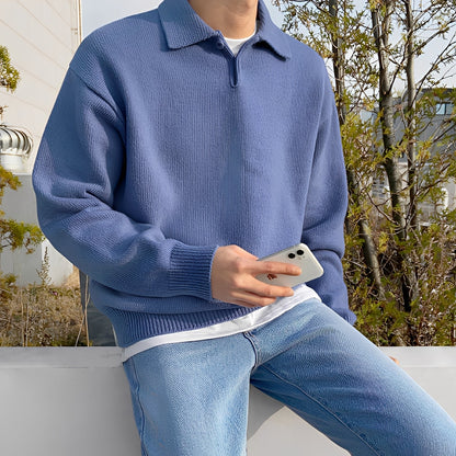 Bernard - pletené polotriko s dlouhým rukávem pro muže