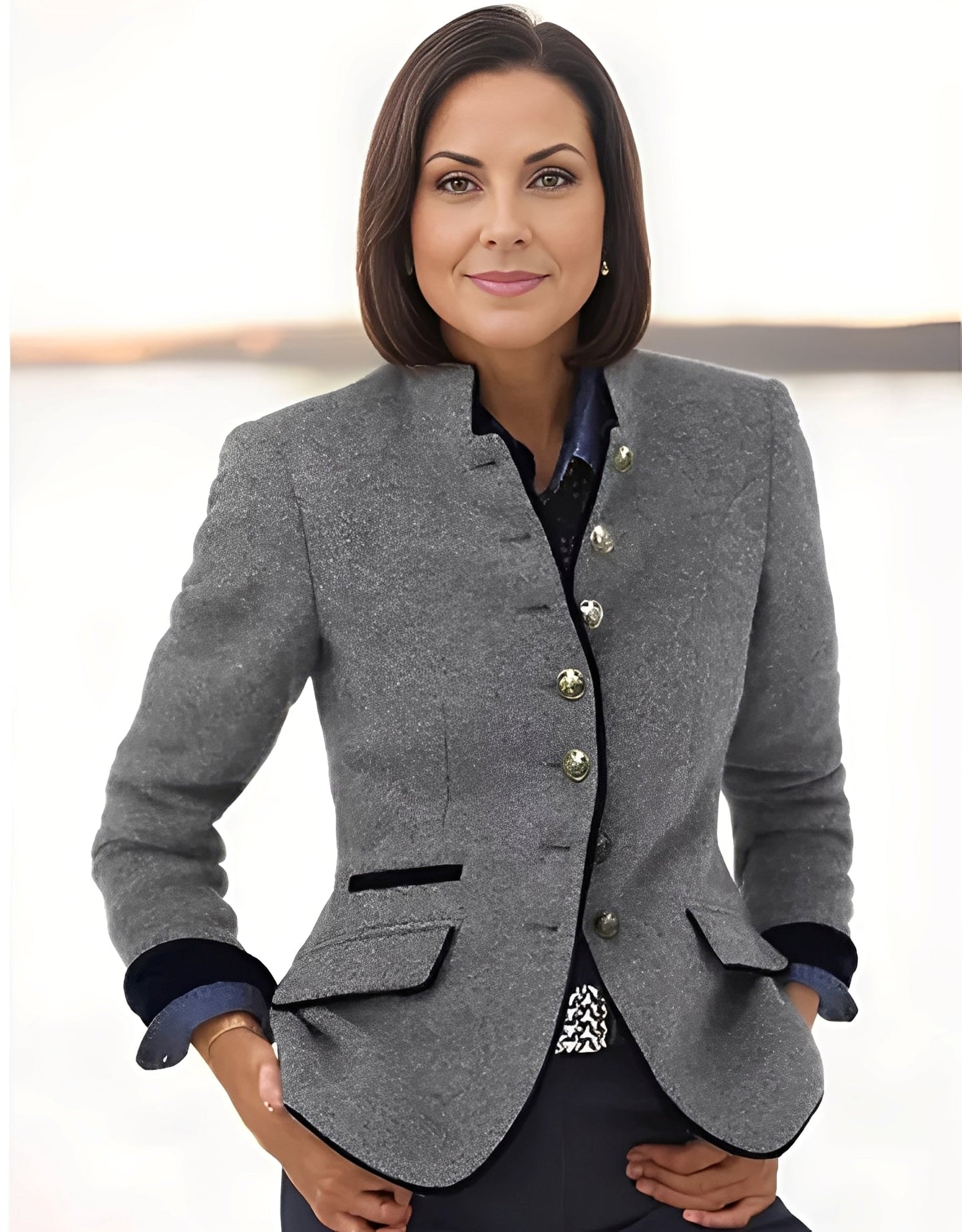 Marcelyn - Elegantní kabát s několika knoflíky pro dámy