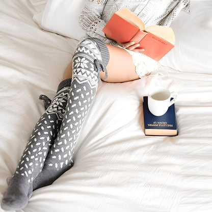 Corinne - Stylové vánoční vlněné ponožky pro dámy