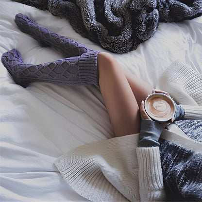 Shannon - Teplé, podkolenky s kožíškem pro dámy