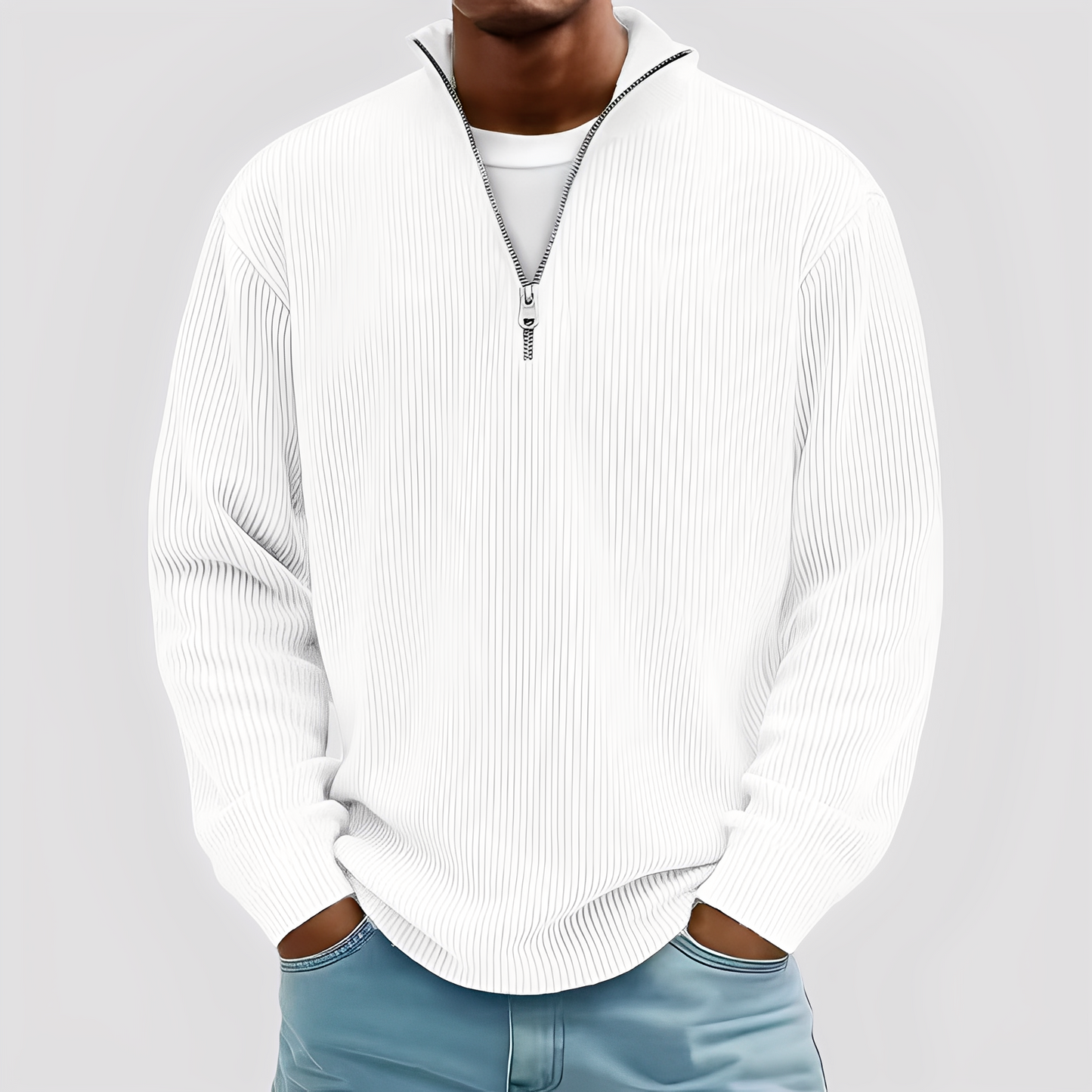 Henry - Moderní, volný, teplý svetr pro muže