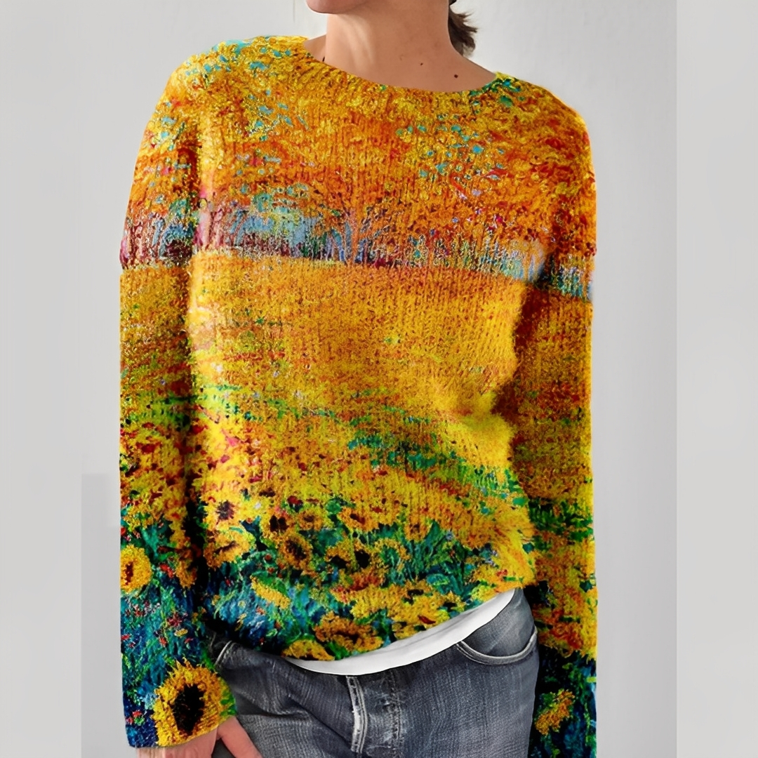 Liliane - Dámský zimní vlněný svetr na zimu