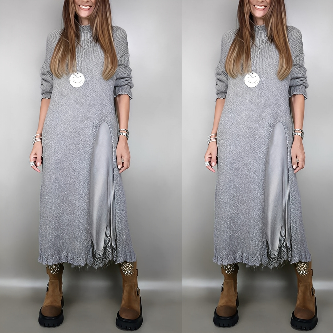 Fanny - Svetr z pleteniny a stylové dámské šaty