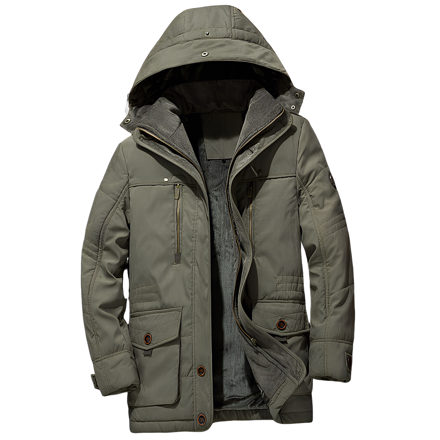 Bruce - Stylová kapucnovka s teplým podšívkou pro muže