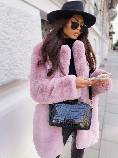 Jessamyn - Stylová, teplá umělá kožešinová bunda pro ženy