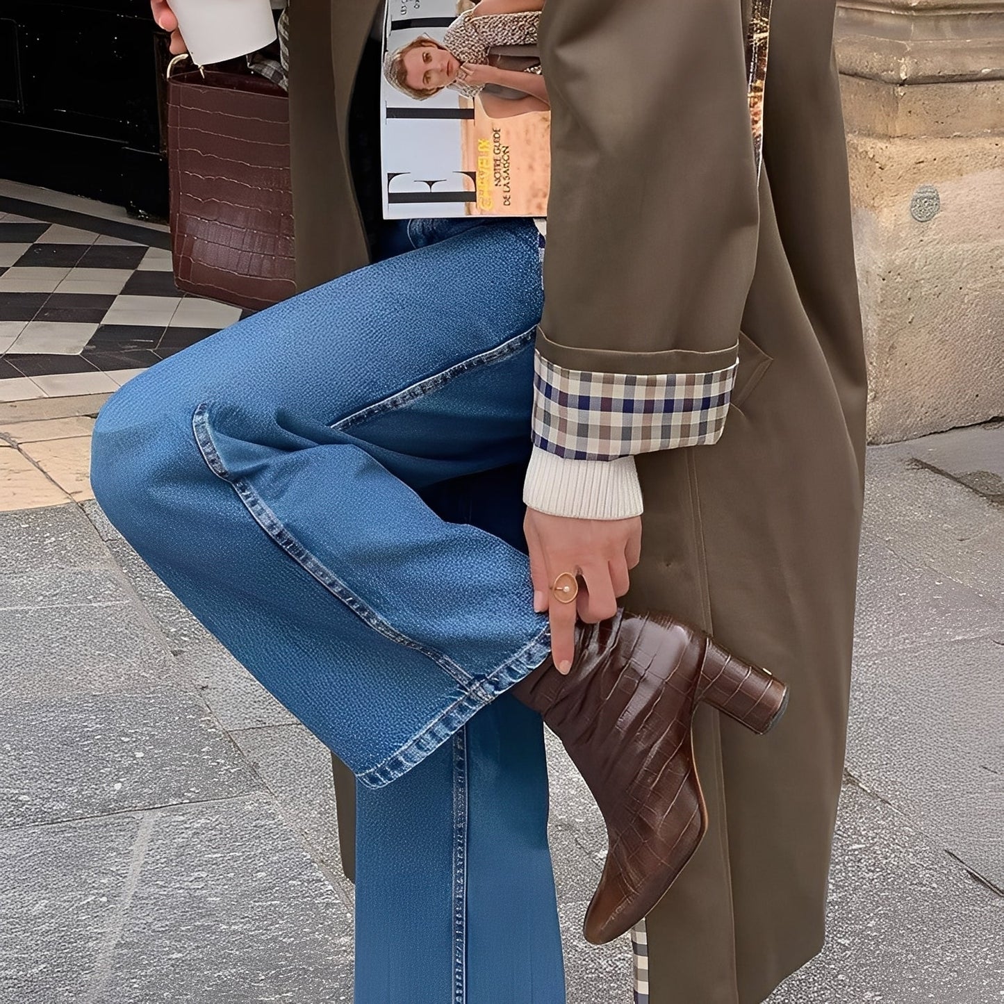 Connie - Moderní dlouhý trenčkot pro dámy