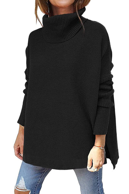 Macey - Lässiger Rollkragenpullover aus Wolle für Damen