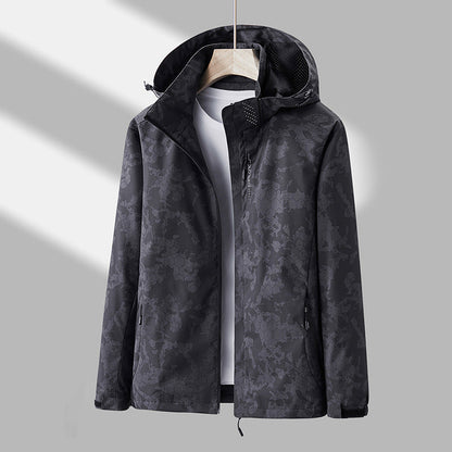 Palmer - Tiskaná unisex větrovka s kapucí