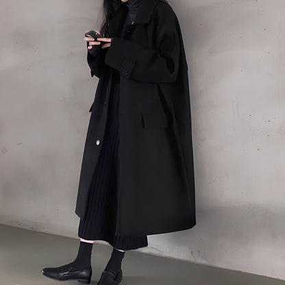 Estelle - Klasický jednoradový vlněný kabát pro dámy
