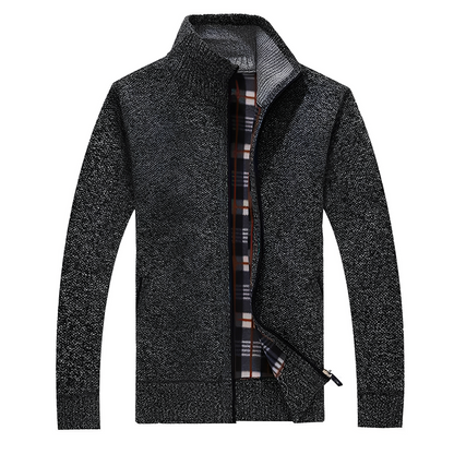 Malinda - Stylový cardigan s měkkou fleece podšívkou pro muže