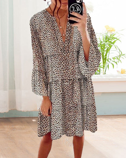 Ruby - Leopard kolena dámské šaty