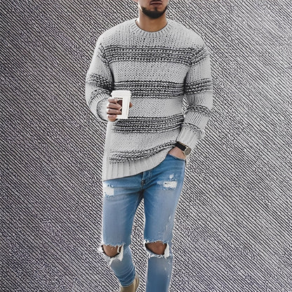 Kenzo - Pánský svetr s jemnými pruhy