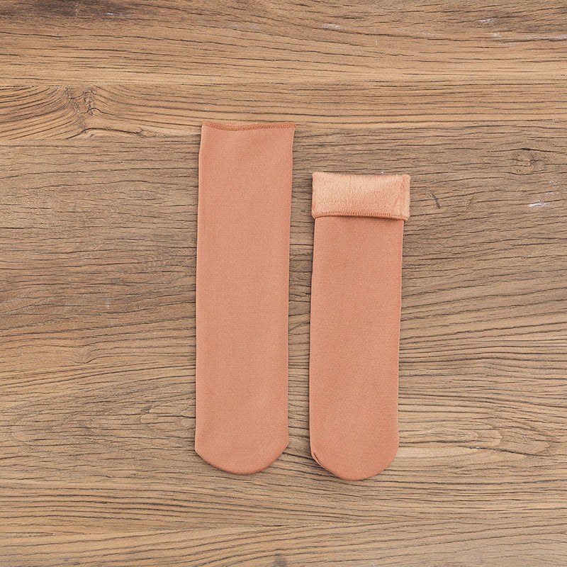 Gloria - Teplé sametové sněhové ponožky pro dámy