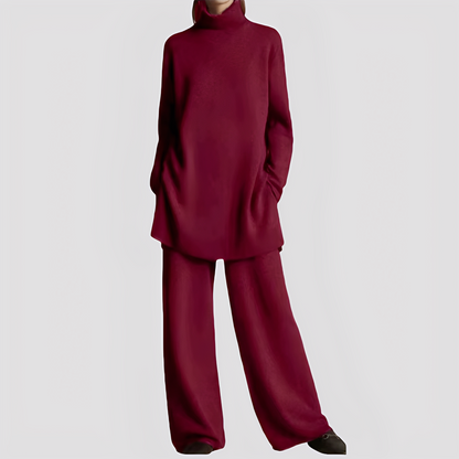 Jessica - Stylová lounge souprava s vysokým límcem pro dámy