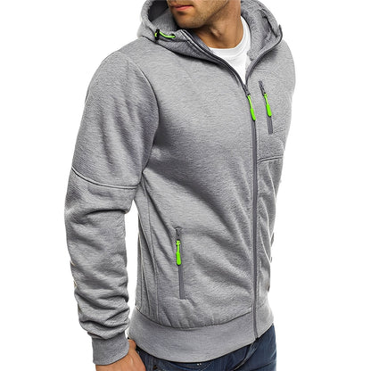 Allen - Moderní fleece bunda s kapucí pro muže