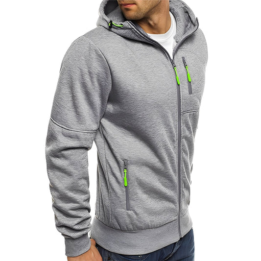 Allen - Moderní fleece bunda s kapucí pro muže