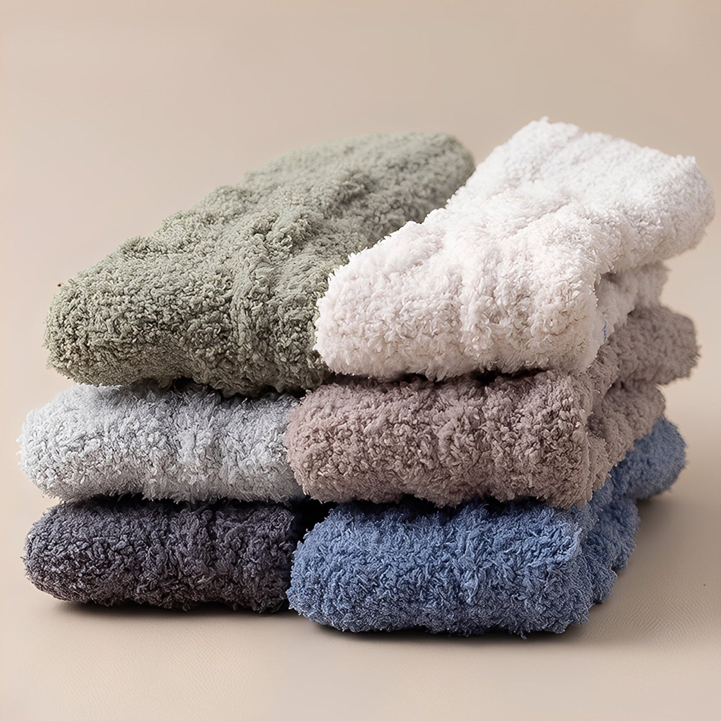 Neely - Unisex ponožky z teplého sametového fleecu